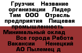 Грузчик › Название организации ­ Лидер Тим, ООО › Отрасль предприятия ­ Пищевая промышленность › Минимальный оклад ­ 20 000 - Все города Работа » Вакансии   . Ненецкий АО,Пылемец д.